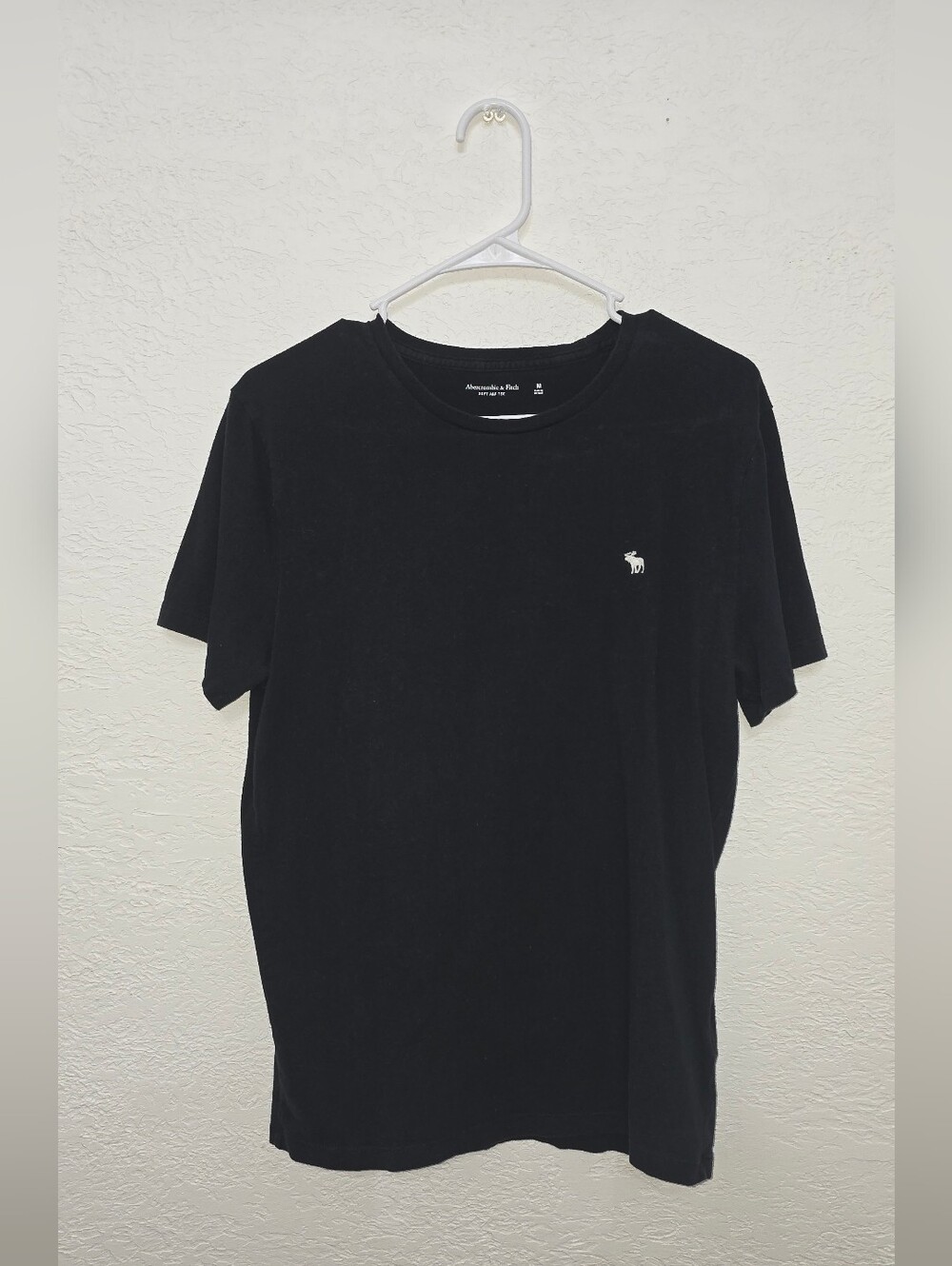 Abercrombie & Fitch Black Short Sleeve Crew Logo Tee M